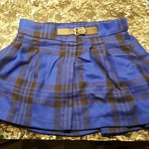 Justice girls plaid mini skirt